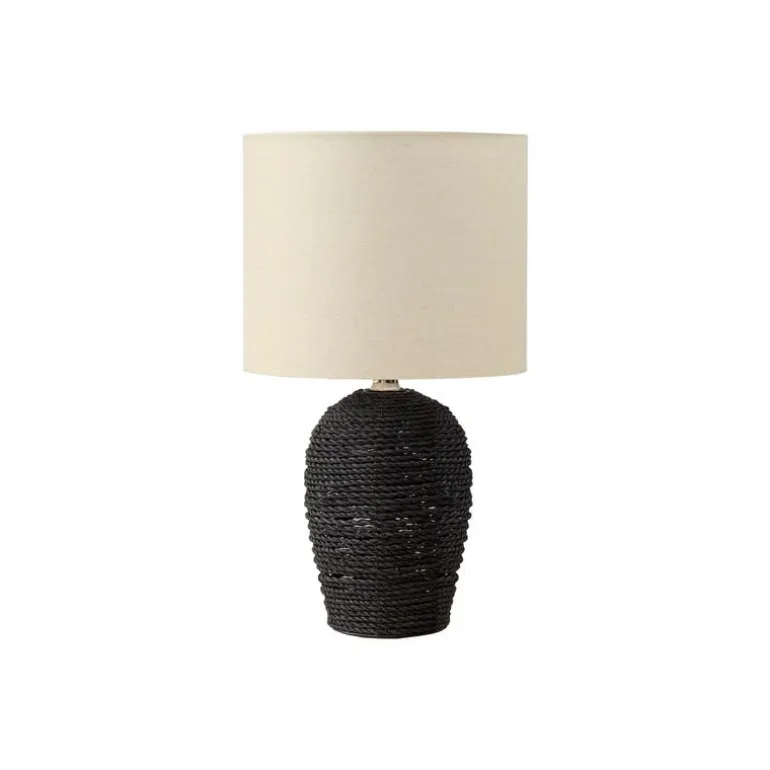 17"H Rattan Table Lamp