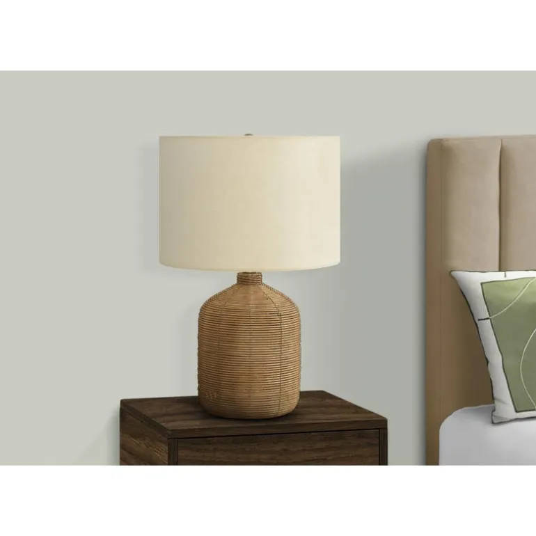 23"H Rattan Table Lamp