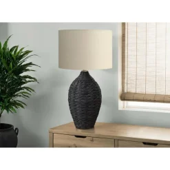 30"H Rattan Table Lamp