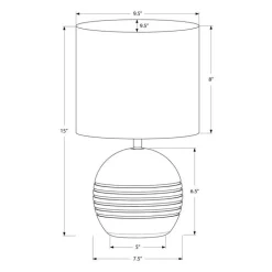 15"H Resin Table Lamp