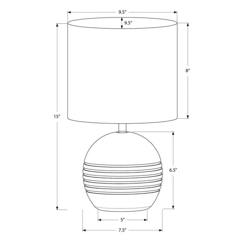 15"H Resin Table Lamp