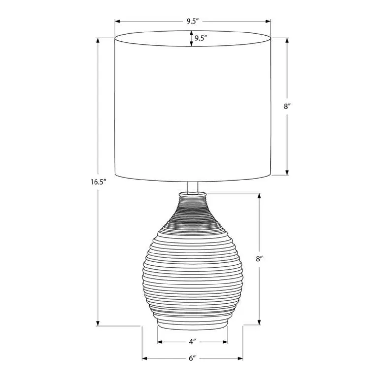 17"H Resin Table Lamp