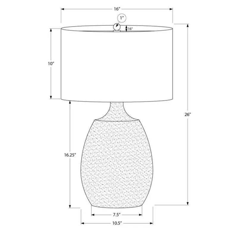 26"H Resin Table Lamp