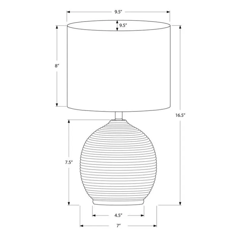 16"H Resin Table Lamp