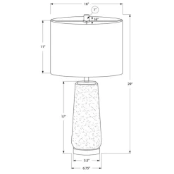 29"H Resin Table Lamp