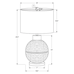 26"H Resin Table Lamp