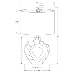 25"H Resin Table Lamp