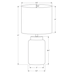 17"H Resin Table Lamp