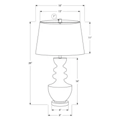 28"H Resin Table Lamp
