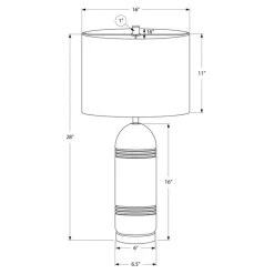 28"H Resin Table Lamp
