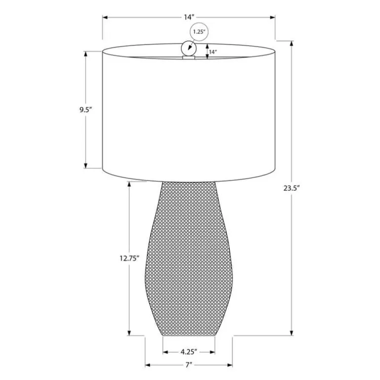 24"H Resin Table Lamp