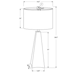 27"H Resin Table Lamp