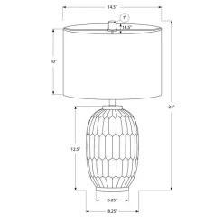 24"H Resin Table Lamp