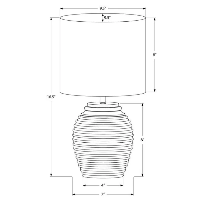 17"H Resin Table Lamp