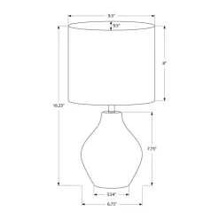 16"H Resin Table Lamp
