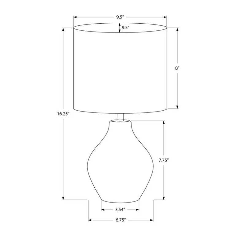 16"H Resin Table Lamp