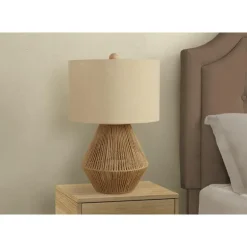 22"H Rope Table Lamp