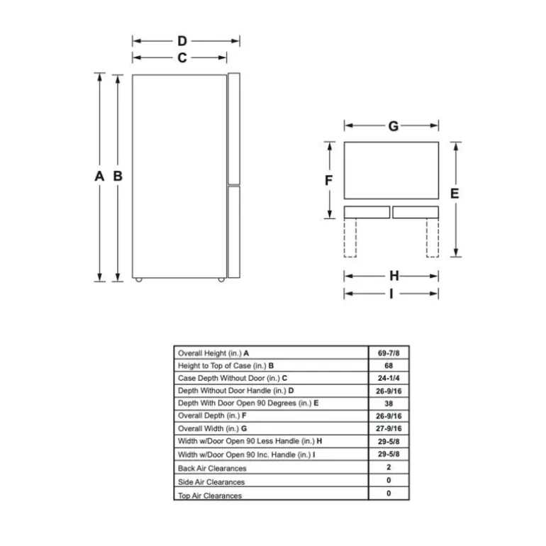 HAIER 14,5 Cu Ft 28 In Refrigerator Stainless Steel Bottom Freezer, French door - QJS15HYRFS