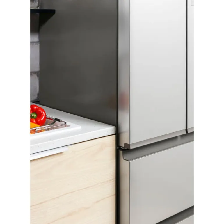 HAIER 14,5 Cu Ft 28 In Refrigerator Stainless Steel Bottom Freezer, French door - QJS15HYRFS