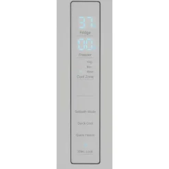 HAIER 14,5 Cu Ft 28 In Refrigerator Stainless Steel Bottom Freezer, French door - QJS15HYRFS