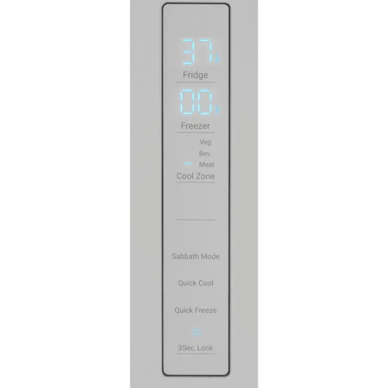 HAIER 14,5 Cu Ft 28 In Refrigerator Stainless Steel Bottom Freezer, French door - QJS15HYRFS