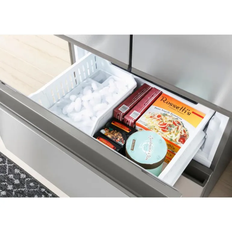 HAIER 14,5 Cu Ft 28 In Refrigerator Stainless Steel Bottom Freezer, French door - QJS15HYRFS