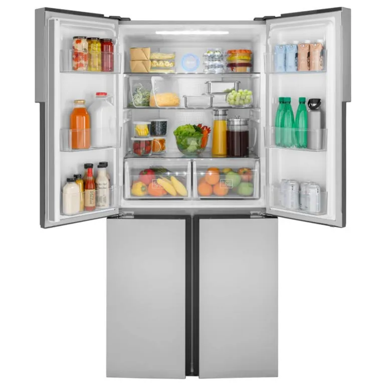 HAIER 16,8 Cu Ft 33 In Refrigerator Stainless Steel Bottom Freezer, French door - QHE16HYPFS