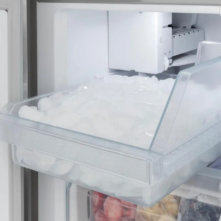 HAIER 16,8 Cu Ft 33 In Refrigerator Stainless Steel Bottom Freezer, French door - QHE16HYPFS