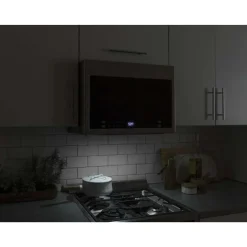 HAIER 1.4 Cu Ft Microwave/Hood, Black, 300 - HMV1472BHS