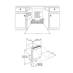 HAIER 18 In Dishwasher Built-In Stainless Steel 18