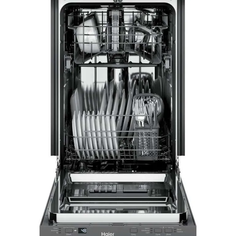HAIER 18 In Dishwasher Built-In Stainless Steel 18" 47dB - QDT125SSLSS