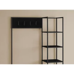 Hall tree / bench - 8 hooks / 5 shelves - 72
