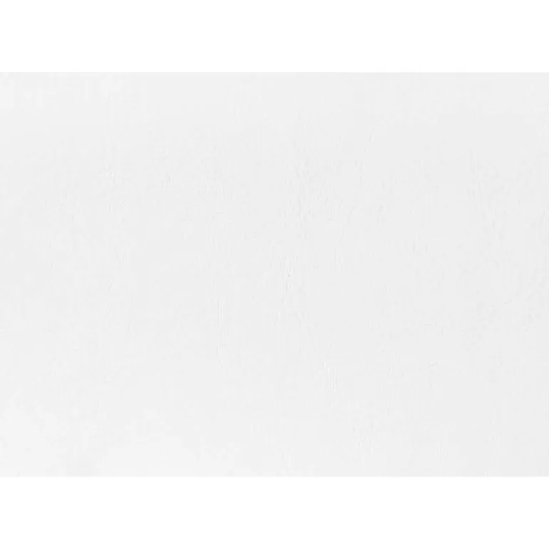Headboard - twin size - button tufted / upholstered panel - white leather-loo - Monarch