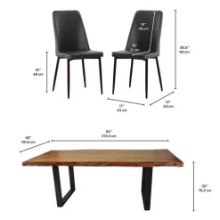 84-Inch Table with 4 Chairs