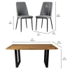 67-Inch Table with 4 Chairs