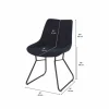 67-Inch Table with 4 Chairs - Black