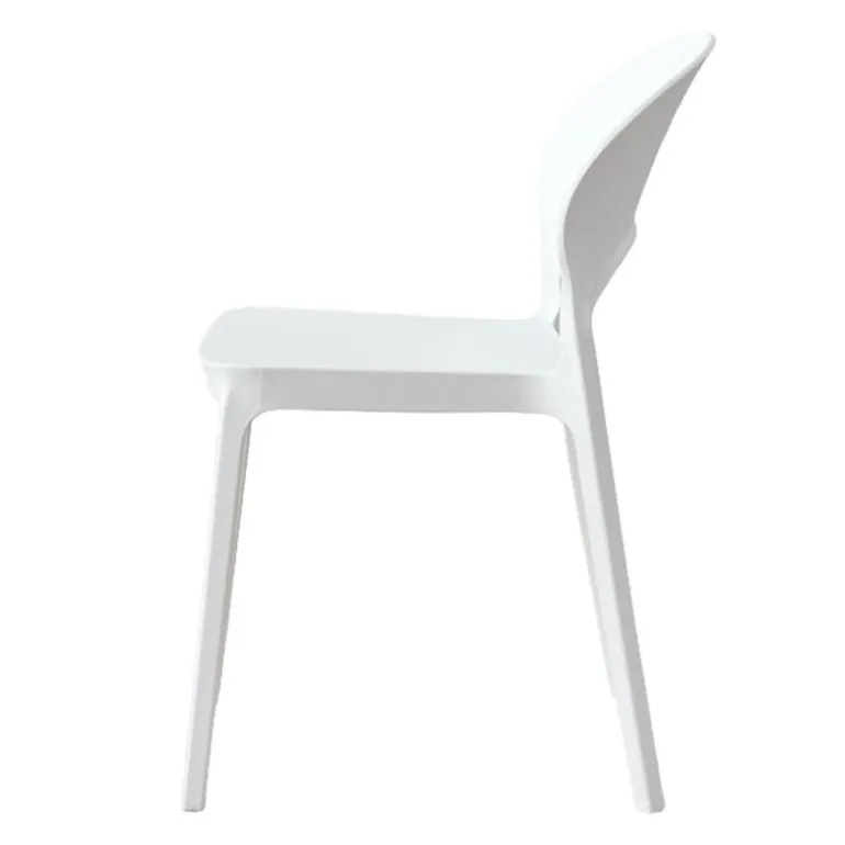 Indoor/Outdoor Resin Stackable Chair - White