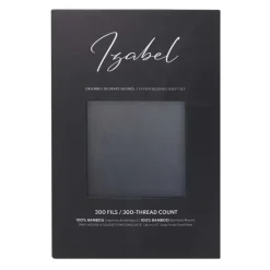 King Bamboo Bed Sheet Set - Charcoal Grey