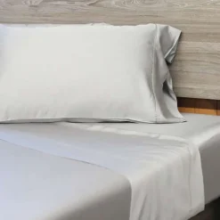 King Bamboo Bed Sheet Set - Cement Grey