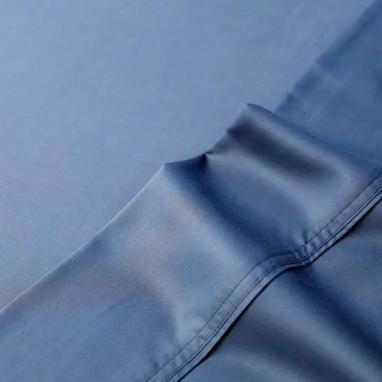 King Bamboo Bed Sheet Set - Blue