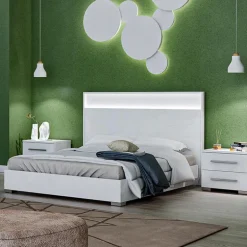 King Bed and Headboard with Lights (78'')