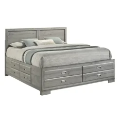 King Bed with Drawers & Headboard - 78