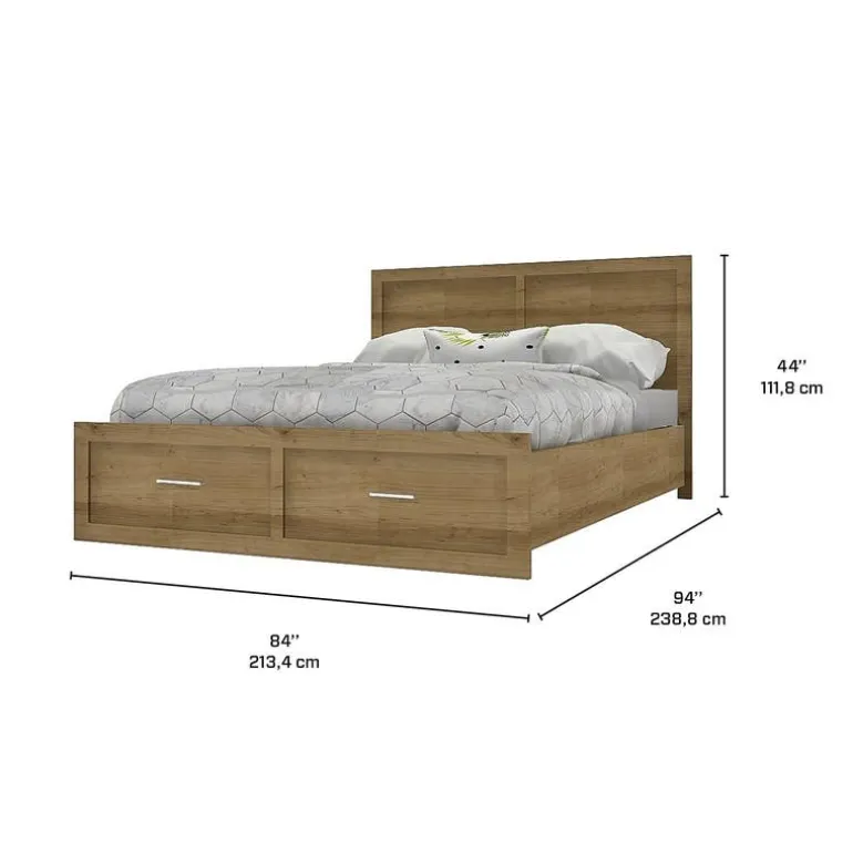 King Bed with Headboard (78")