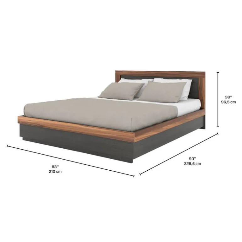 King Bed with Headboard (78")
