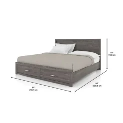 King Bed with Headboard (78")