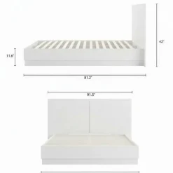 King Bed with Headboard (78") - Nexera