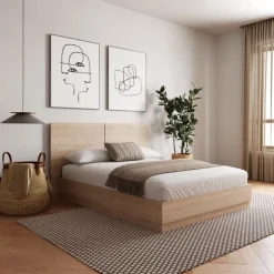King Bed with Headboard (78") - Nexera