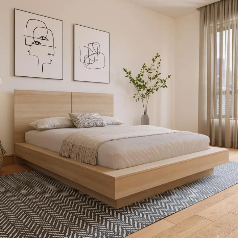 King Bed with Headboard (78") - Nexera