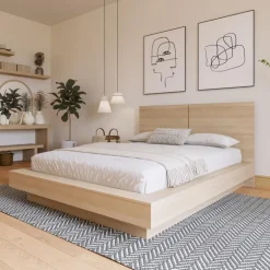 King Bed with Headboard (78