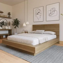 King Bed with Headboard (78") - Nexera